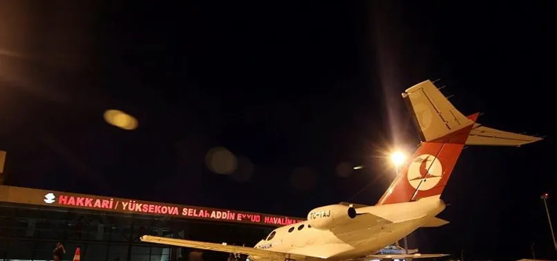 Selahaddin Eyyubi Havalimanı'na 11 ay sonra ilk kez uçak indi