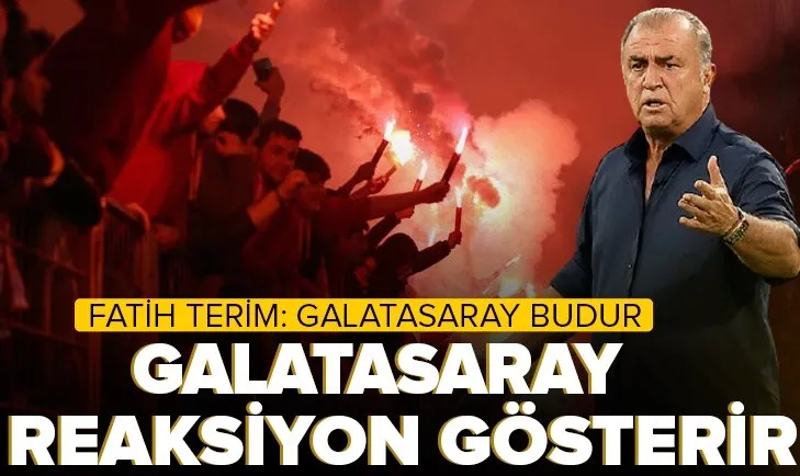 Galatasaray Teknik Direktörü Fatih Terim Rizespor maçı sonrasında konuştu Galatasaray reaksiyon gösterir ve karakter koyar Galatasaray budur