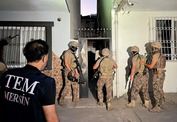 Mersin’de terör yuvalarına şafak baskını! PKK, FETÖ ve DEAŞ’ın finans kaynağına operasyon