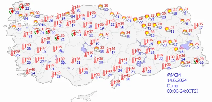 1718001281618.png Hava sıcaklıkları yeniden artacak! Meteoroloji'den yeni uyarı geldi | Bayramda hava nasıl olacak? A Haber'de anlattı - 13