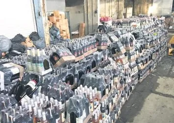 Sahte içkide rekor baskın