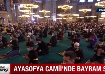 Ayasofya Camii'nde bayram namazı!