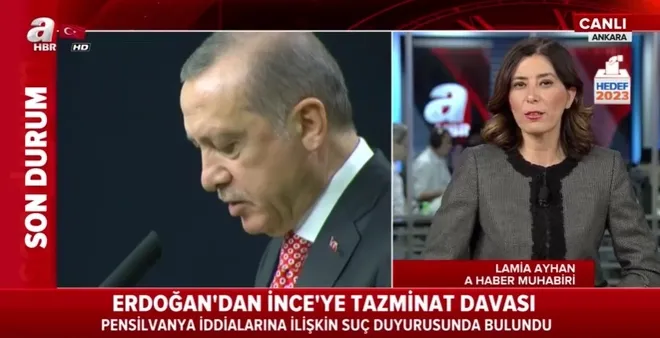 Cumhurbaşkanı Erdoğan'dan İnce'ye tazminat davası - 1