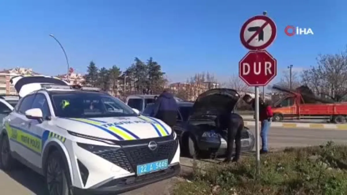 İkiz plakalı araç Türk polisine takıldı