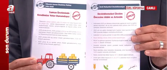 Hububat fiyatları ne zaman açıklanacak? Tarım ve Orman Bakanı Vahit Kirişci A Haber’de