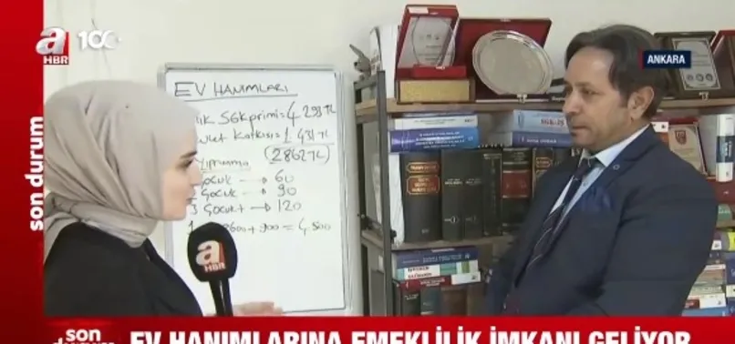 Ev hanımlarına emeklilik müjdesi geldi! Devlet destekli az masraflı onay Meclis'te! Sosyal Güvenlik Başuzmanı A Haber'de aktardı