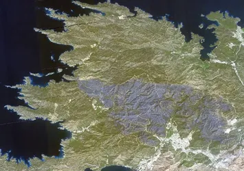 Marmaris'teki facia uydu görüntülerine yansıdı