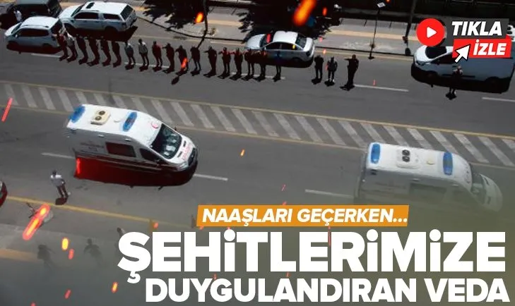 Diyarbakır’dan yürek burkan görüntü! Polisler ve vatandaşlar şehitleri selamladı