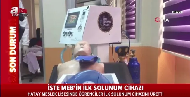 Milli Eğitim Bakanlığı Ar-Ge sonucu ilk solunum cihazını üretti