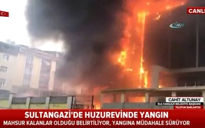 Sultangazi Huzurevi'nde yangın çıktı!
