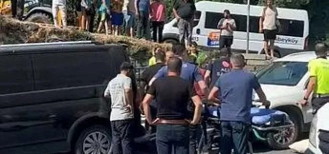 Kağıthane’de korkunç olay! Sürücü kalp krizi geçirdi çarptığı kadının bacağı koptu