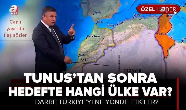 Tunus’ta yaşanan darbe Türkiye’yi nasıl etkiler? Sırada hangi ülke var? A Haber canlı yayınında flaş sözler
