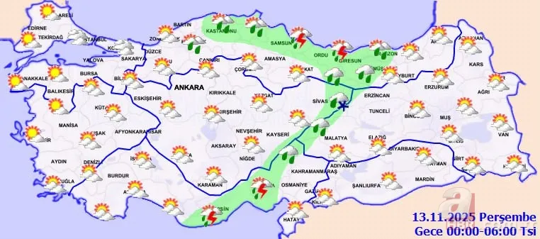 Yeni dalga “Kış Başladı” dedirtecek! Meteoroloji’den sarı alarm: Yağmur ve kar geliyor! İstanbul, Balıkesir, Zonguldak... 13