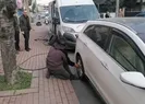 Araçların lastiğini kesip kaputuna…