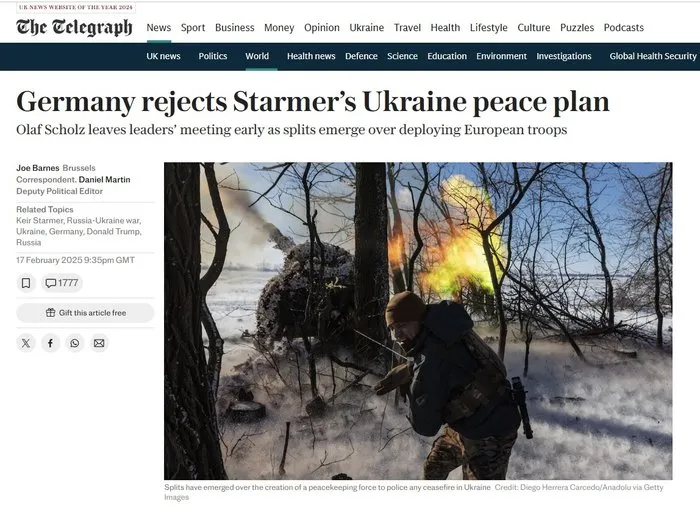 TheTelegraph ekran görüntüsü