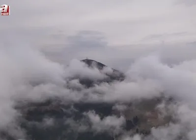 Sis denizi dronla görüntülendi