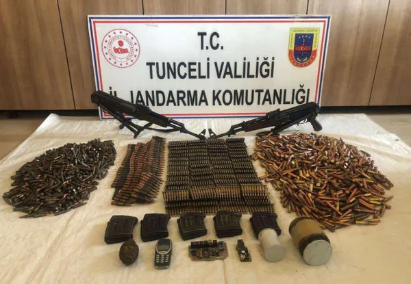 Tunceli’de PKK’ya darbe! Mühimmat ve yaşam malzemesi ele geçirildi