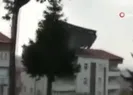 Şiddetli fırtına evin ve AVMnin çatısını uçurdu