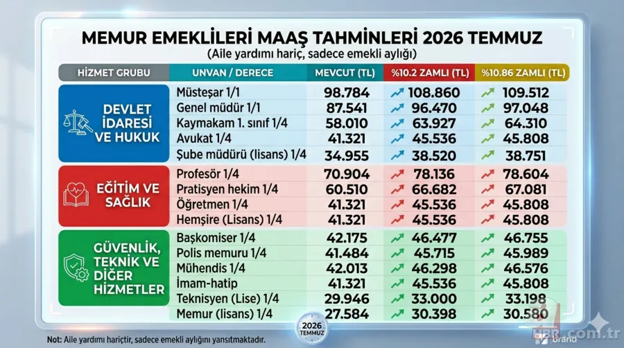 Temmuz zammı hesapları değişti: Memur ve emekli maaşında yeni rakamlar 12