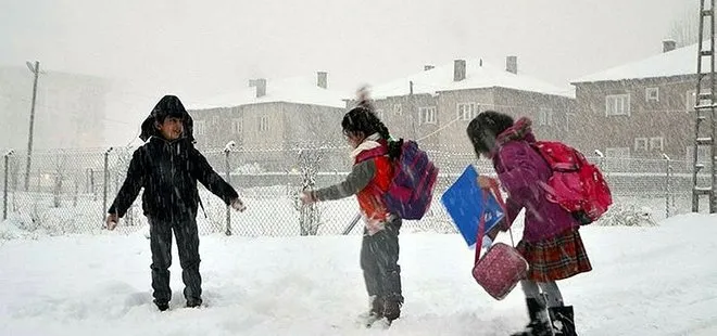 25 ilde eğitime kar engeli! 10 Şubat Pazartesi okulların tatil edildiği o iller