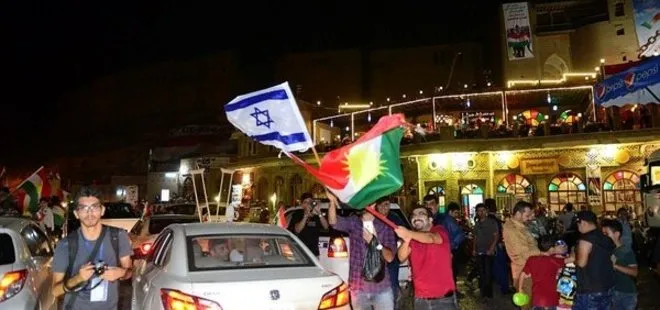 Erbil’de İsrail bayrağıyla kutlama