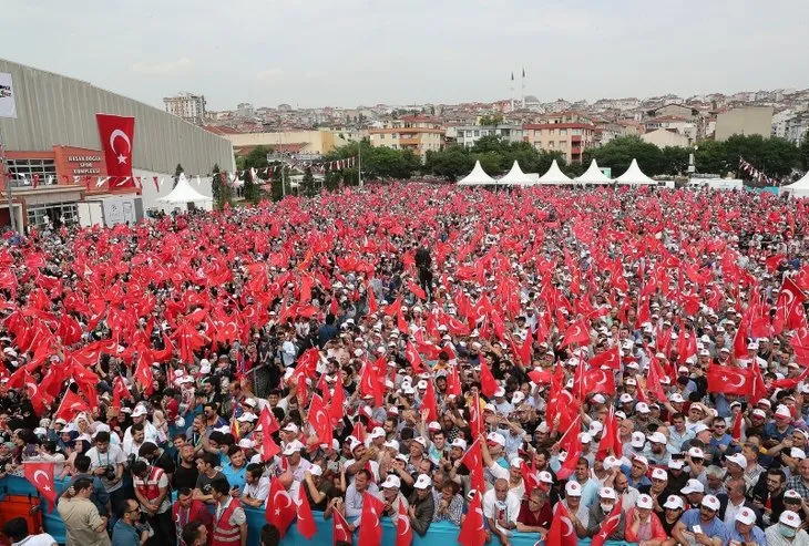 Başkan Erdoğan'a İstanbul'da sevgi seli