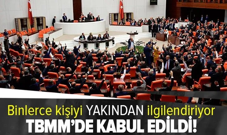 Son dakika | Merakla beklenen kanun TBMM'de kabul edildi