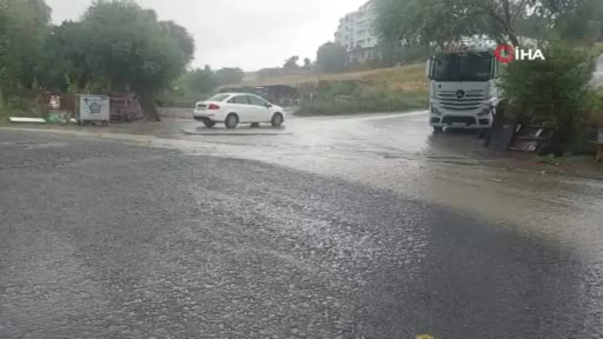 Tekirdağ'da sağanak yağış