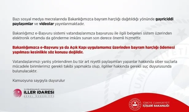 Beklenen açıklama geldi! e-Devlet 500 TL bayram harçlığı yapılıyor mu 2021? Bu yıl açık kapı bayram harçlığı verilecek mi?