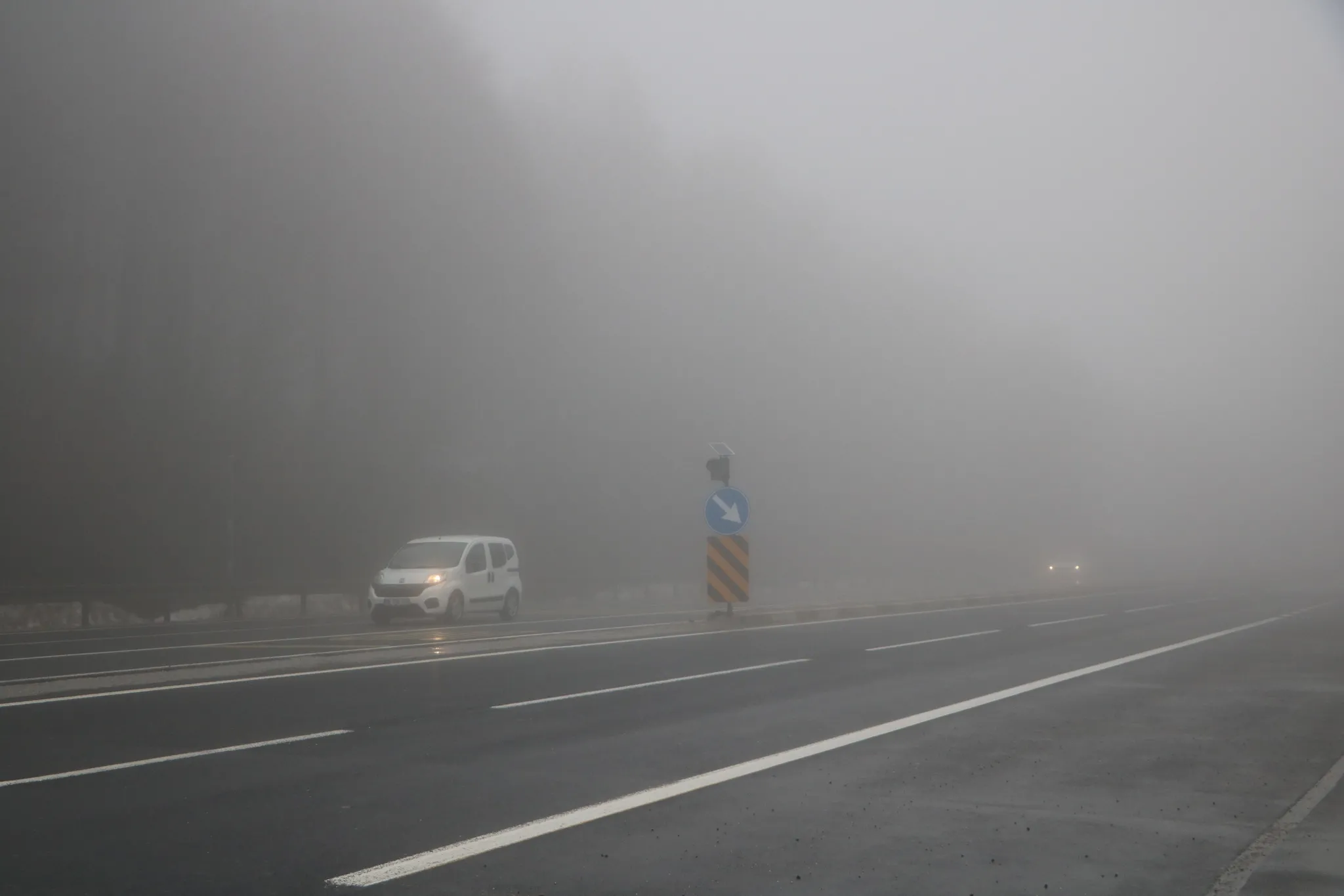 Bolu Dağı'nda yoğun sis