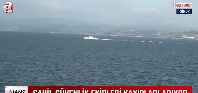 Devlet Sinop’ta kayıp vatandaşları için seferber oldu! A Haber ekipleri Türkiye’nin en büyük arama kurtarma gemisinde