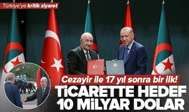 Son dakika: Başkan Erdoğan ile Cezayir Cumhurbaşkanı Abdülmecid Tebbun’dan önemli açıklamalar