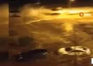 Gemlik’te araçlar ve dükkanlar sular altında...