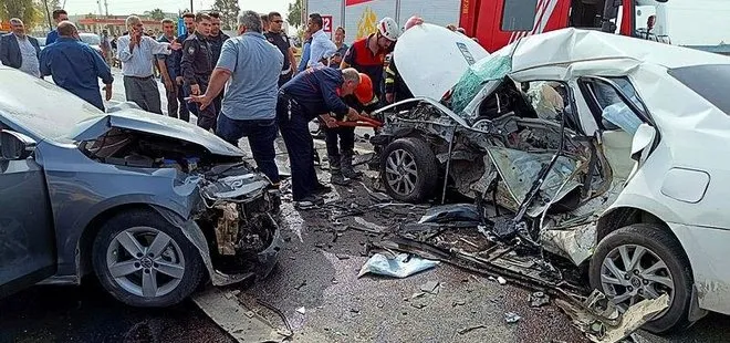 Şanlıurfa’da zincirleme trafik kazası! 1 ölü, 2’si ağır 6 yaralı