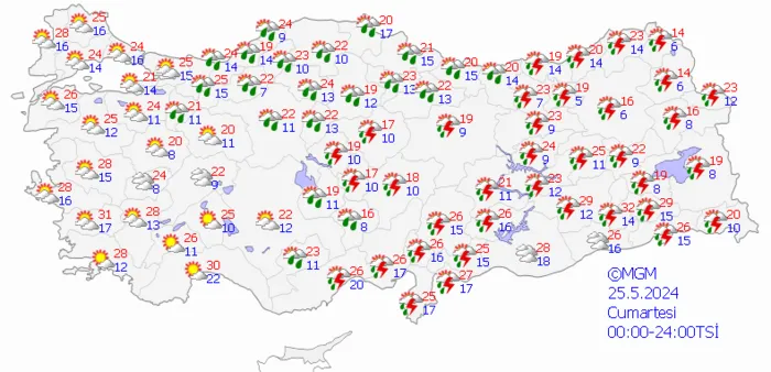 1716208039282.png Çok sayıda ili sağanak yağış vuracak! Meteoroloji'den yeni uyarı geldi! Kuvvetli toz taşınımına dikkat... - 8
