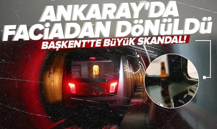 Ankara metrosunda faciadan dönüldü! Büyük skandal