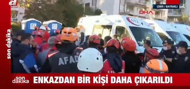 Son dakika: İzmir’de 26 saat sonra bir kişi daha enkaz altından yaralı olarak kurtarıldı