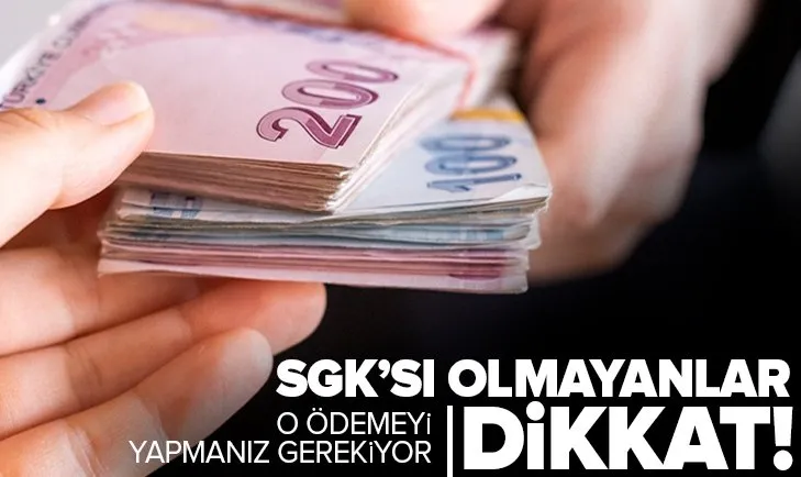 E Devlet’teki o sayıların anlamı ne? SGK’sı olmayanların bu ödemeyi yapması gerekiyor
