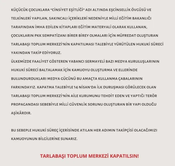 Tehlikenin adı Tarlabaşı Toplum Merkezi! Sosyal medya ayağa kalktı: Kapatılsın