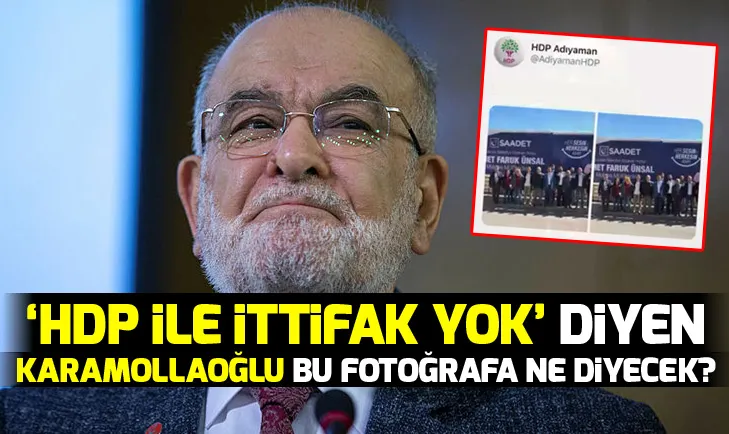 Temel Karamollaoğlu bu fotoğrafa ne diyecek?