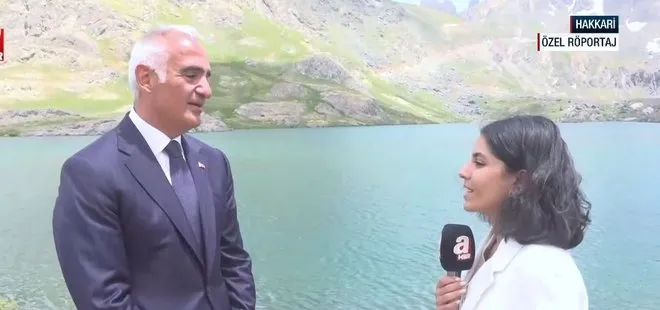 Kültür ve Turizm Bakanı Mehmet Nuri Ersoy A Haber’de! Cilo Dağları’nda terör sustu turizm konuştu
