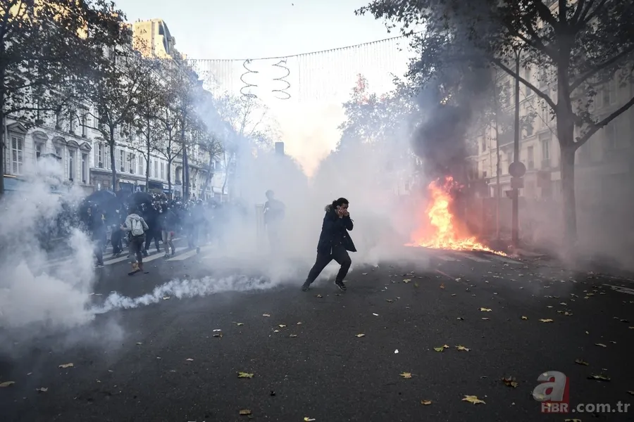 Fransa Cumhurbaşkanı Emmanuel Macron kabul etti: Polis şiddet uyguluyor! 8