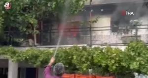 Manisa’da ev yangını