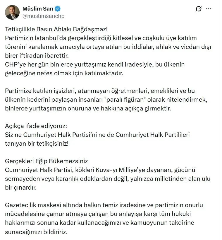 1785074137316.jpeg CHP ve Yeni Parti karşı karşıya! Cast ajansı polemiği büyüyor | Gürsel Tekin: Şeytanın aklına gelmez - 2