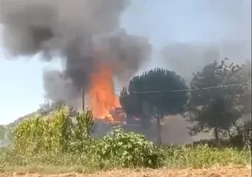 Denizli’de bir evde çıkan yangın korkuttu!