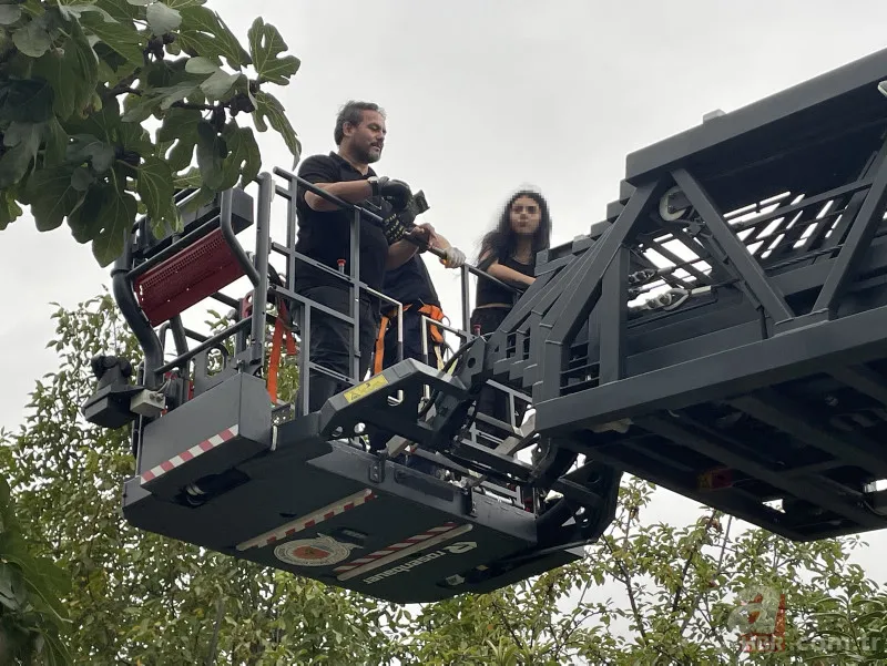 Mesajına cevap gelmeyince deliye döndü! Çareyi 40 metre yükseğe çıkmakta buldu: Ekipler harekete geçti 1