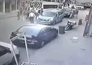 Yola atlayan çocuğa araba çarptı! O anlar kamerada