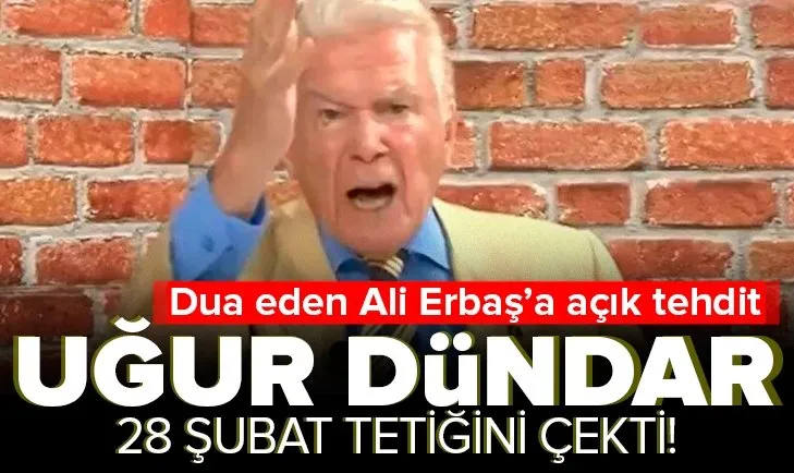 Kronik muhalif medya 28 Şubat tetiğini çekti! Uğur Dündar dua eden Ali Erbaş’ı tehdit etti