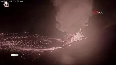 Kilauea Yanardağı yeniden lav püskürttü