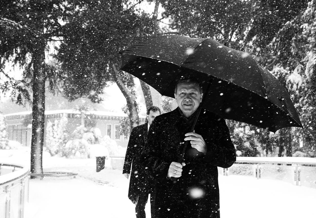 Başkan Recep Tayyip Erdoğan'dan kar paylaşımı: "Birkaç yıl öncesinden bir kar hatırası..."